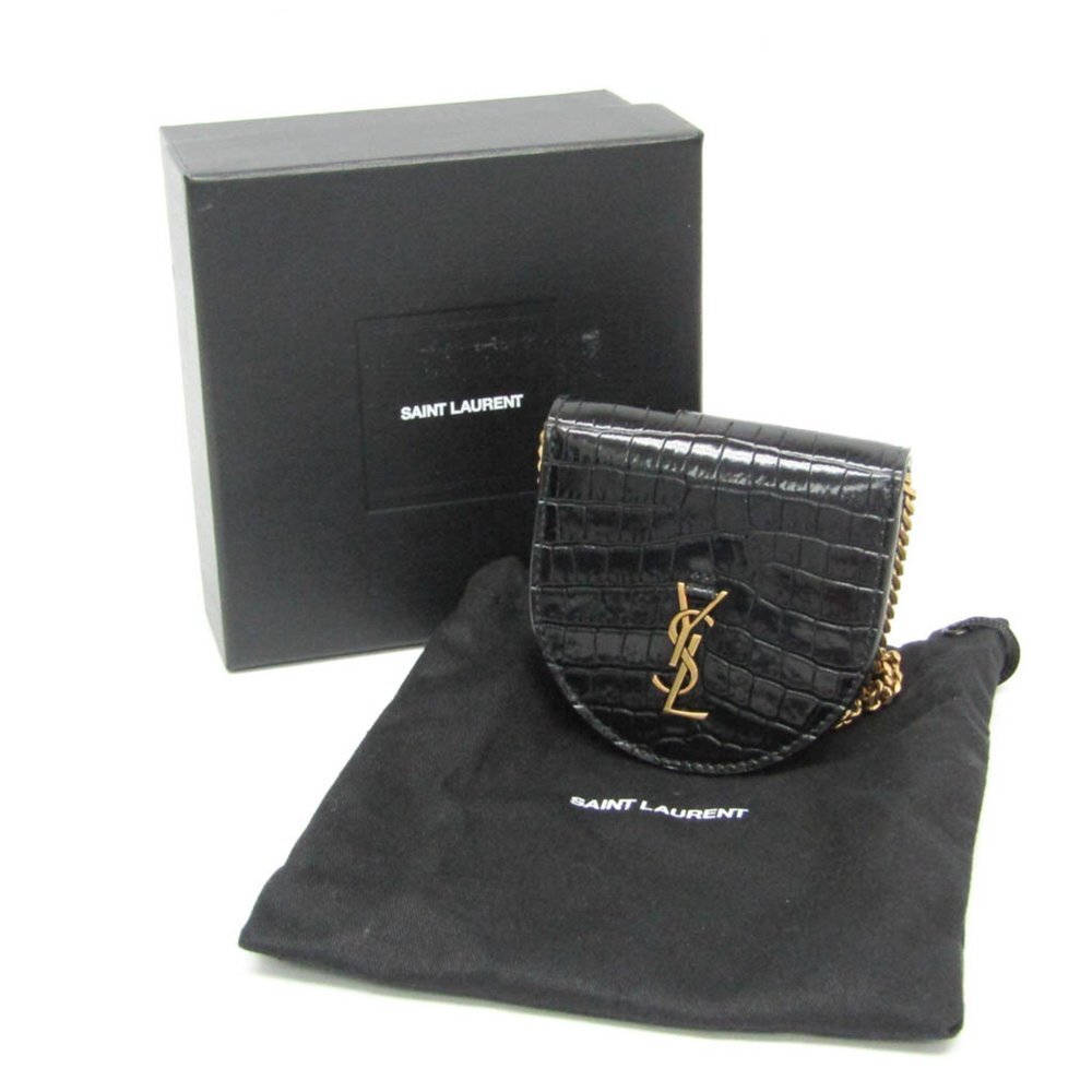 SAINT LAURENT Black Leather Wallet - Picture 2 of 12